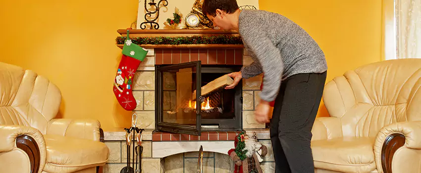 Rusted Metal Fireplace Restoration in Bartlett, Tennessee